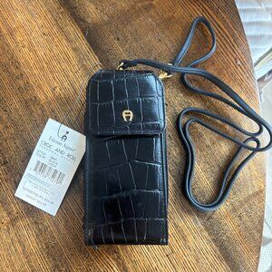 Aigner vintage black leather crossbody- NWT